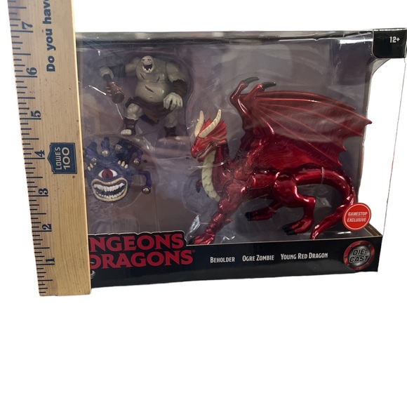 NWT Dungeons & Dragons die-cast Beholder,  Ogre Zombie & Young red Dragon - Picture 12 of 13